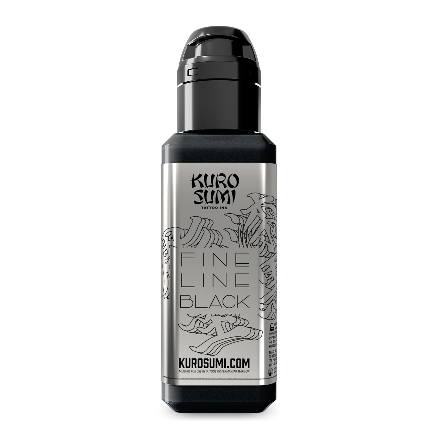 Fine Line Black — Kuro Sumi Tattoo Ink — 1.5oz Bottle