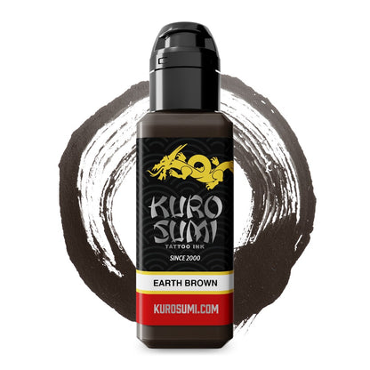Earth Brown — Kuro Sumi Tattoo Ink — Pick Size - Painful Pleasures