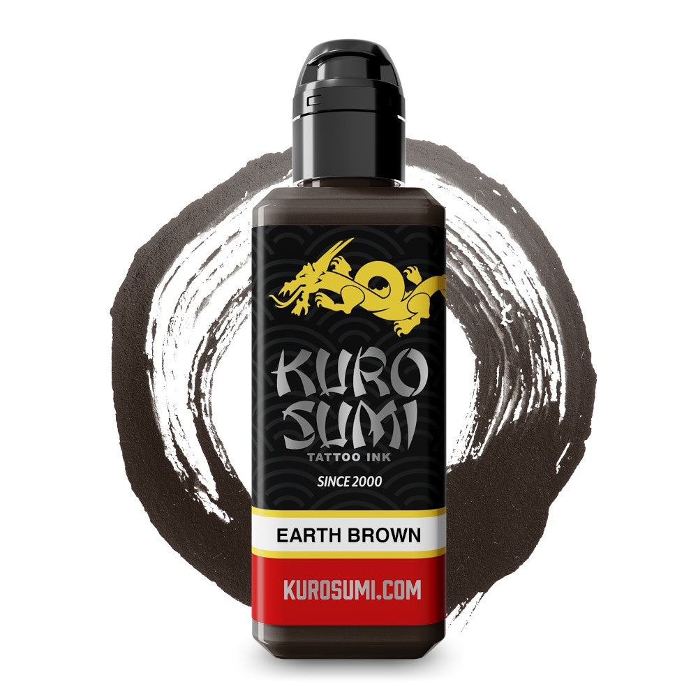 Earth Brown — Kuro Sumi Tattoo Ink — Pick Size
