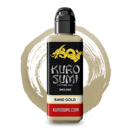 Sand Gold — Kuro Sumi Tattoo Ink — Pick Size - Painful Pleasures