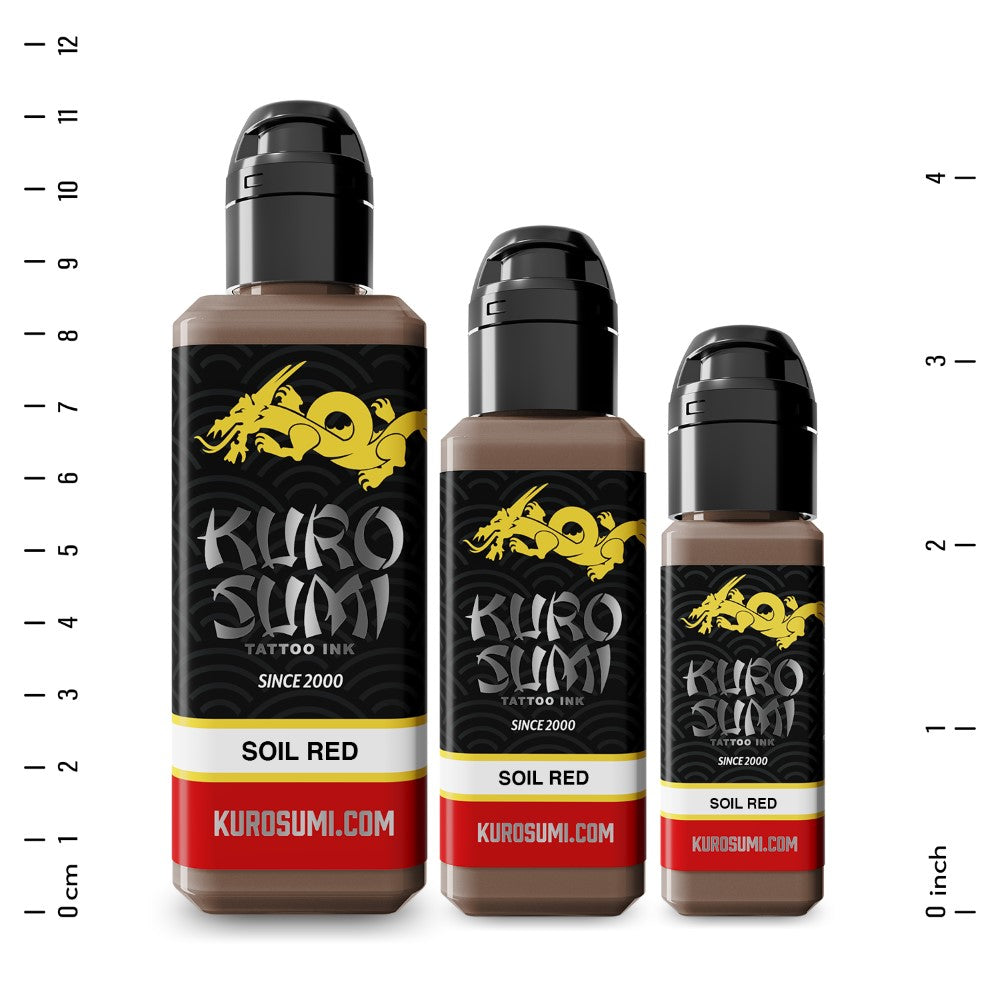 Soil Red — Kuro Sumi Tattoo Ink — Pick Size