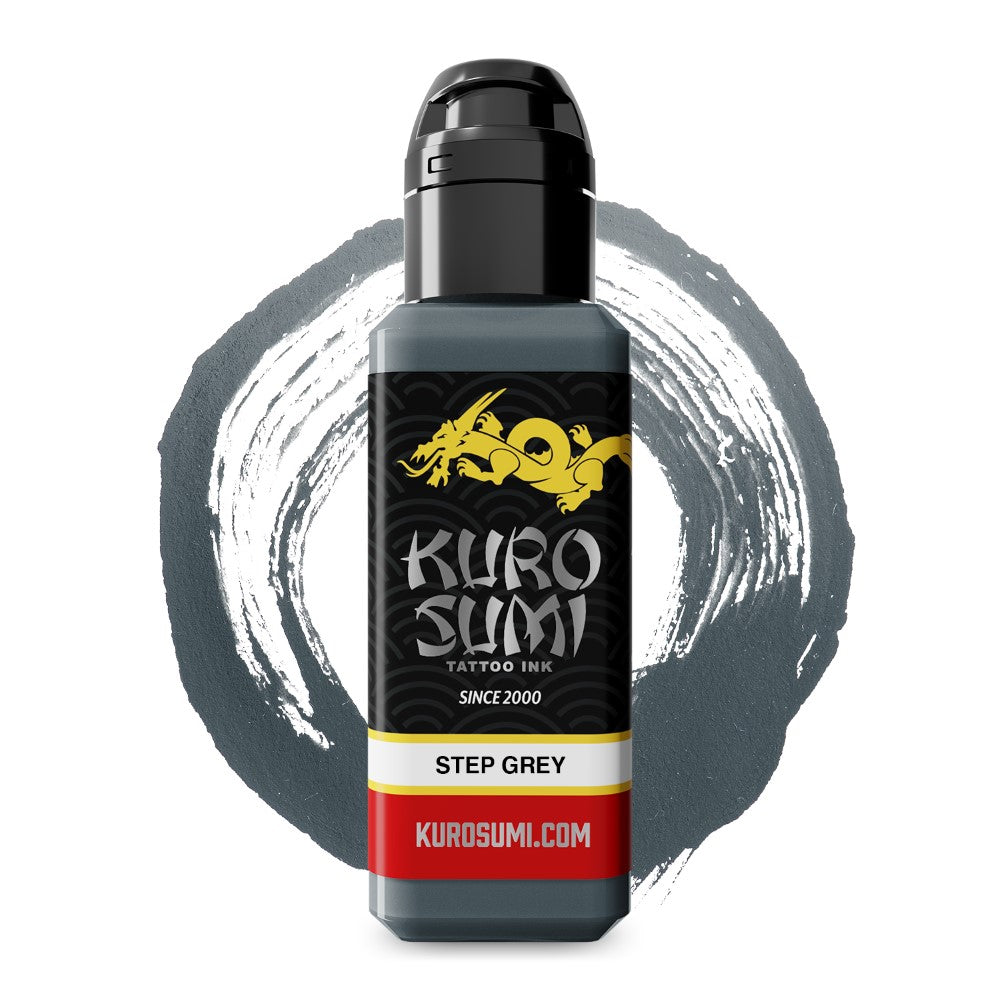 Step Grey — Kuro Sumi Tattoo Ink — Pick Size