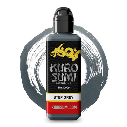 Step Grey — Kuro Sumi Tattoo Ink — Pick Size - Painful Pleasures