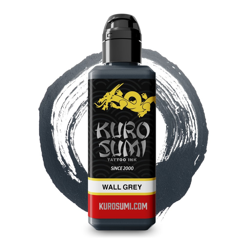 Wall Grey — Kuro Sumi Tattoo Ink — Pick Size