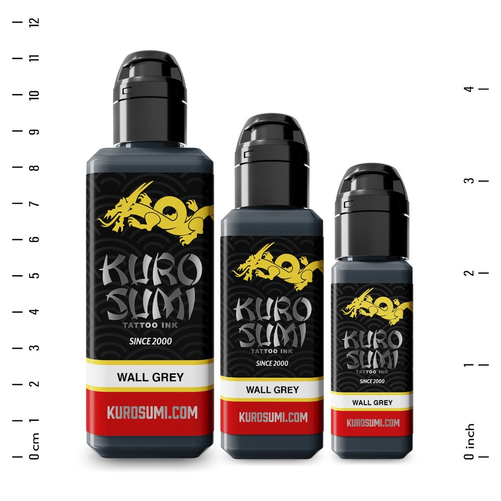 Wall Grey — Kuro Sumi Tattoo Ink — Pick Size