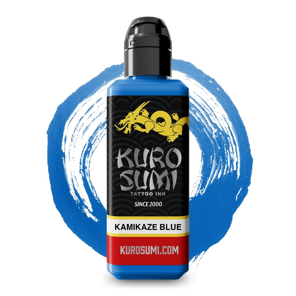 Kamikaze Blue — Kuro Sumi Tattoo Ink — Pick Size