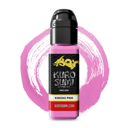 Kimono Pink — Kuro Sumi Tattoo Ink — Pick Size - Painful Pleasures