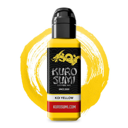 Koi Yellow — Kuro Sumi Tattoo Ink — Pick Size - Painful Pleasures