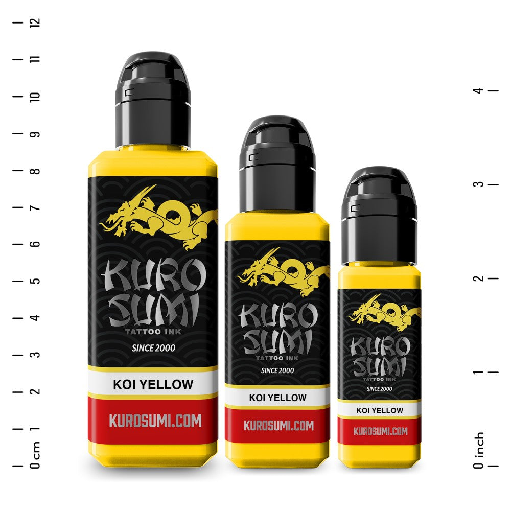 Koi Yellow — Kuro Sumi Tattoo Ink — Pick Size
