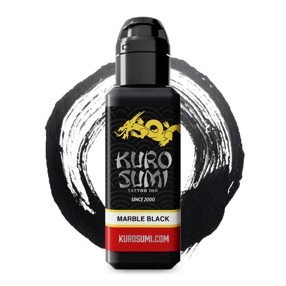 Marble Black — Kuro Sumi Tattoo Ink — Pick Size - Painful Pleasures