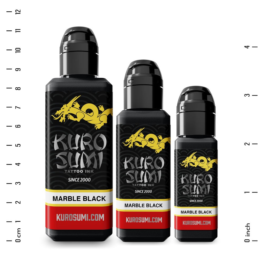 Marble Black — Kuro Sumi Tattoo Ink — Pick Size