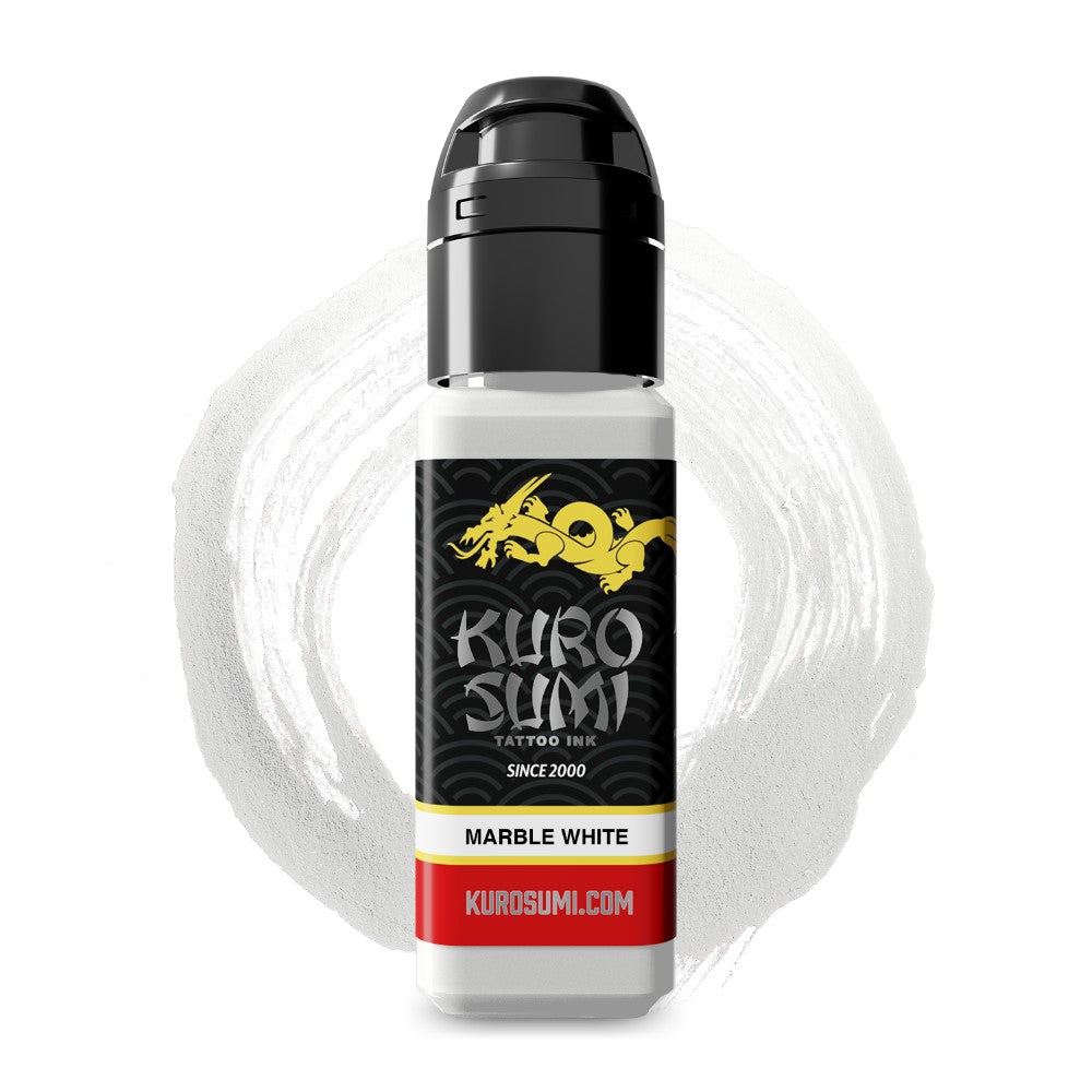 Marble White — Kuro Sumi Tattoo Ink — Pick Size