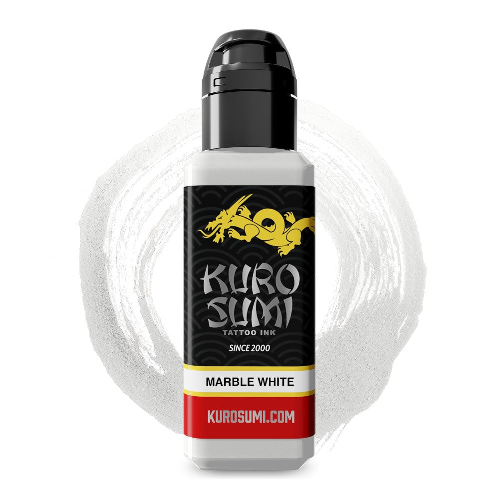 Marble White — Kuro Sumi Tattoo Ink — Pick Size