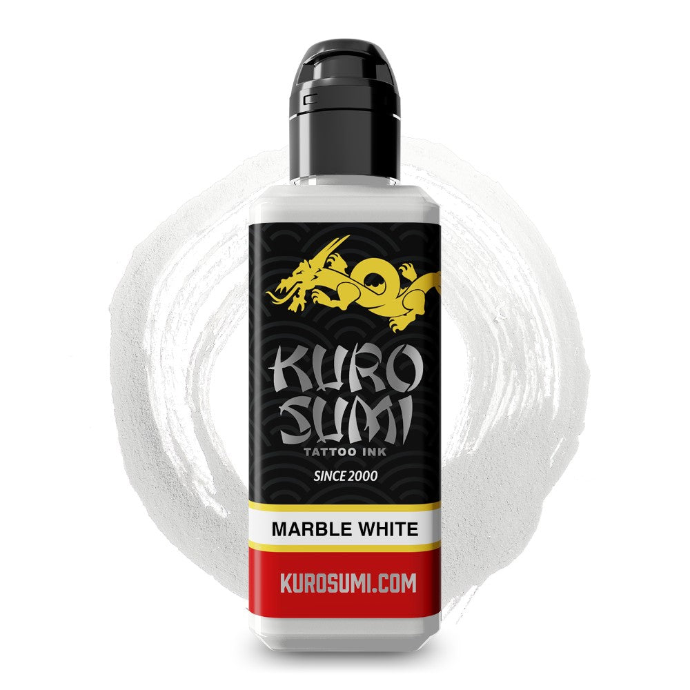 Marble White — Kuro Sumi Tattoo Ink — Pick Size