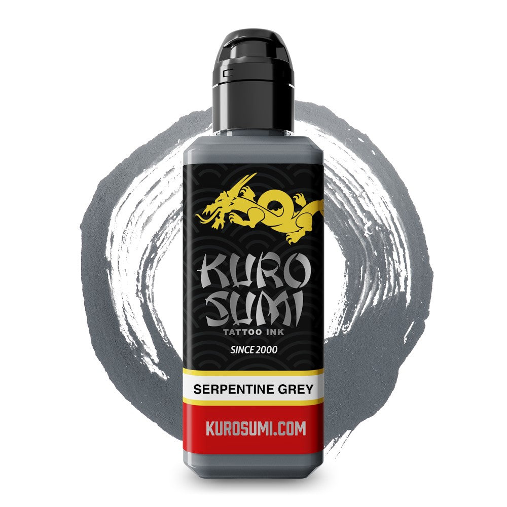 Serpentine Grey — Kuro Sumi Tattoo Ink — Pick Size