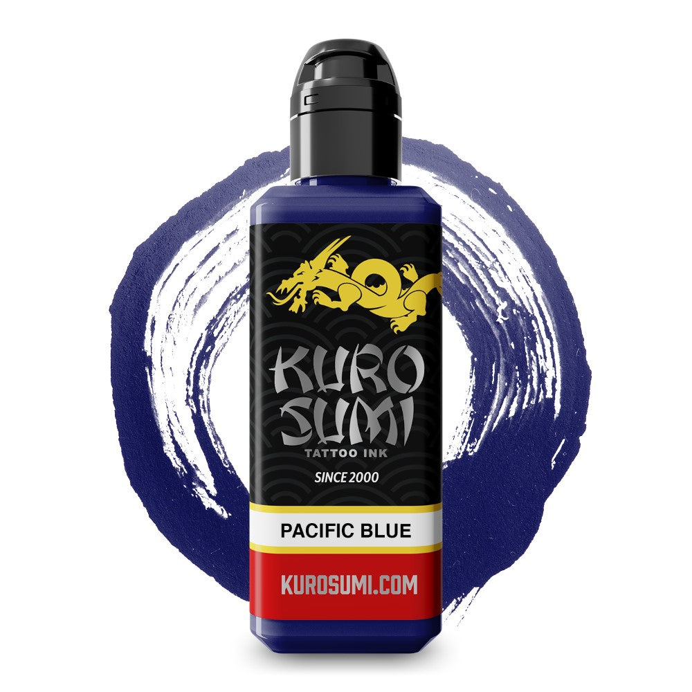Pacific Blue — Kuro Sumi Tattoo Ink — Pick Size