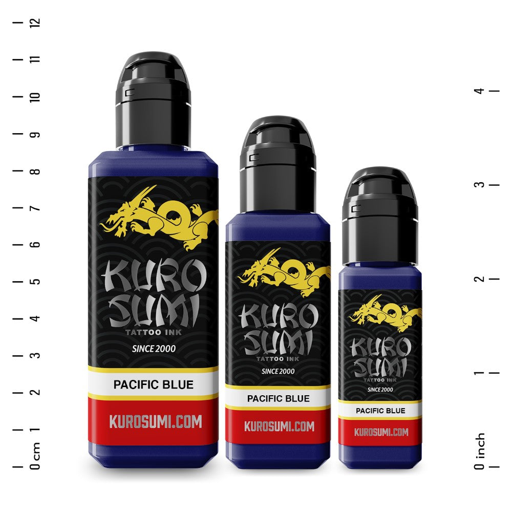 Pacific Blue — Kuro Sumi Tattoo Ink — Pick Size