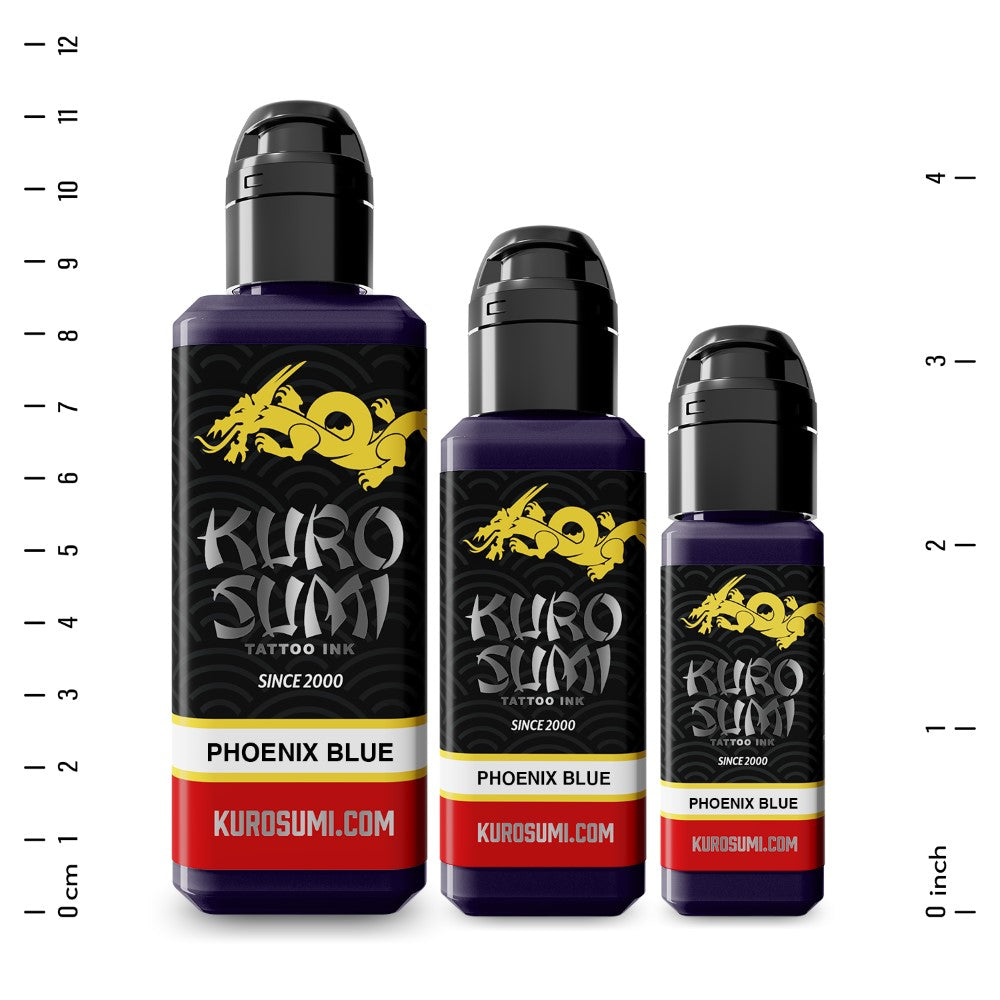 Phoenix Blue — Kuro Sumi Tattoo Ink — Pick Size