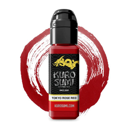 Tokyo Rose Red — Kuro Sumi Tattoo Ink — Pick Size - Painful Pleasures