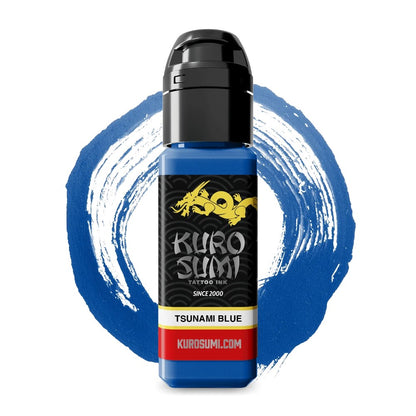 Tsunami Blue — Kuro Sumi Tattoo Ink — Pick Size - Painful Pleasures