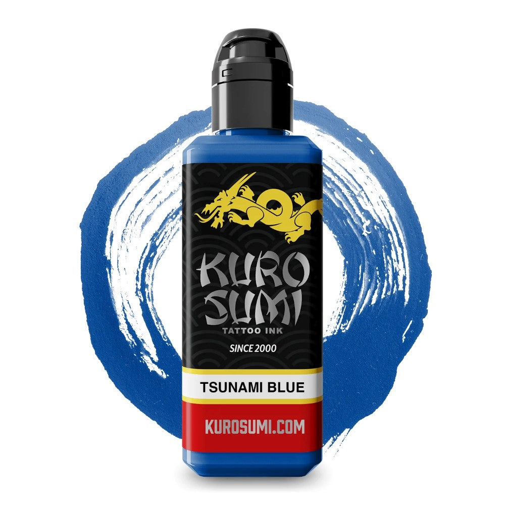 Tsunami Blue — Kuro Sumi Tattoo Ink — Pick Size