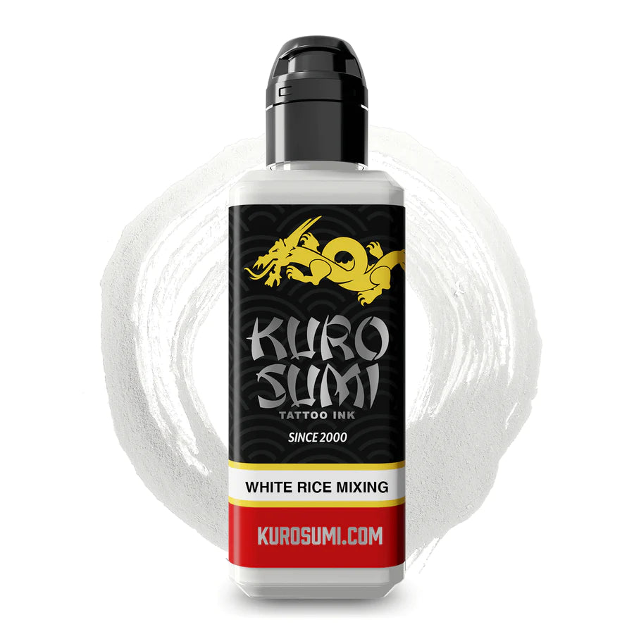 White Rice Mixing — Kuro Sumi Tattoo Ink — Pick Size