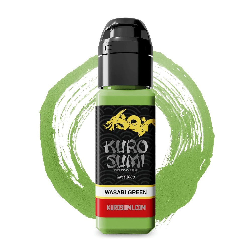 Wasabi Green — Kuro Sumi Tattoo Ink — Pick Size