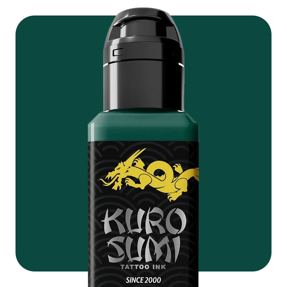 Bamboo Green — Kuro Sumi Tattoo Ink — Pick Size - Painful Pleasures