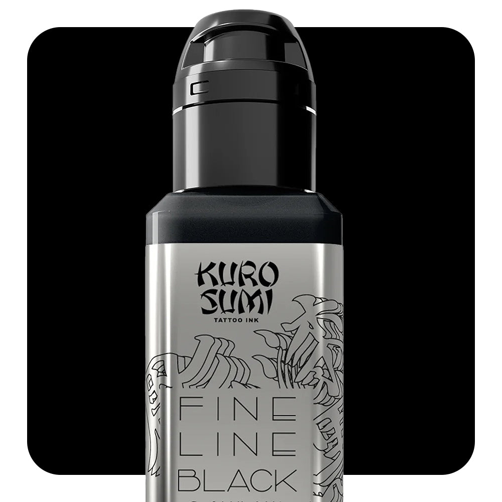 Fine Line Black — Kuro Sumi Tattoo Ink — 1.5oz Bottle