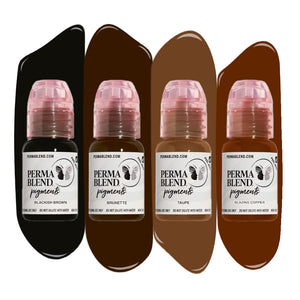 Light to Dark Eyebrow Mini Set – Perma Blend – 4 1/2oz Bottles - Painful Pleasures