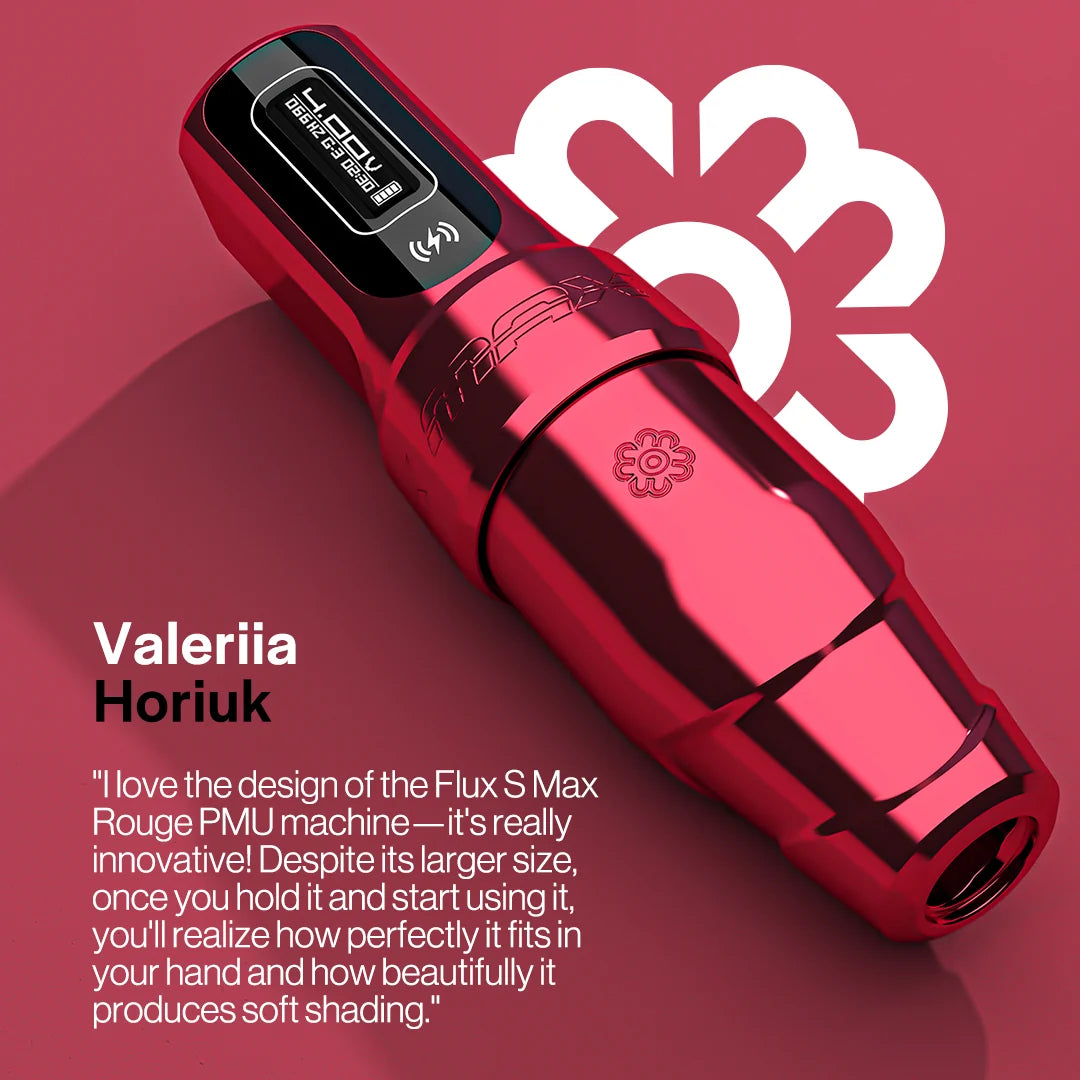 Microbeau Flux S Max Permanent Makeup Machine — Pick Color and Stroke Length - Painful Pleasures