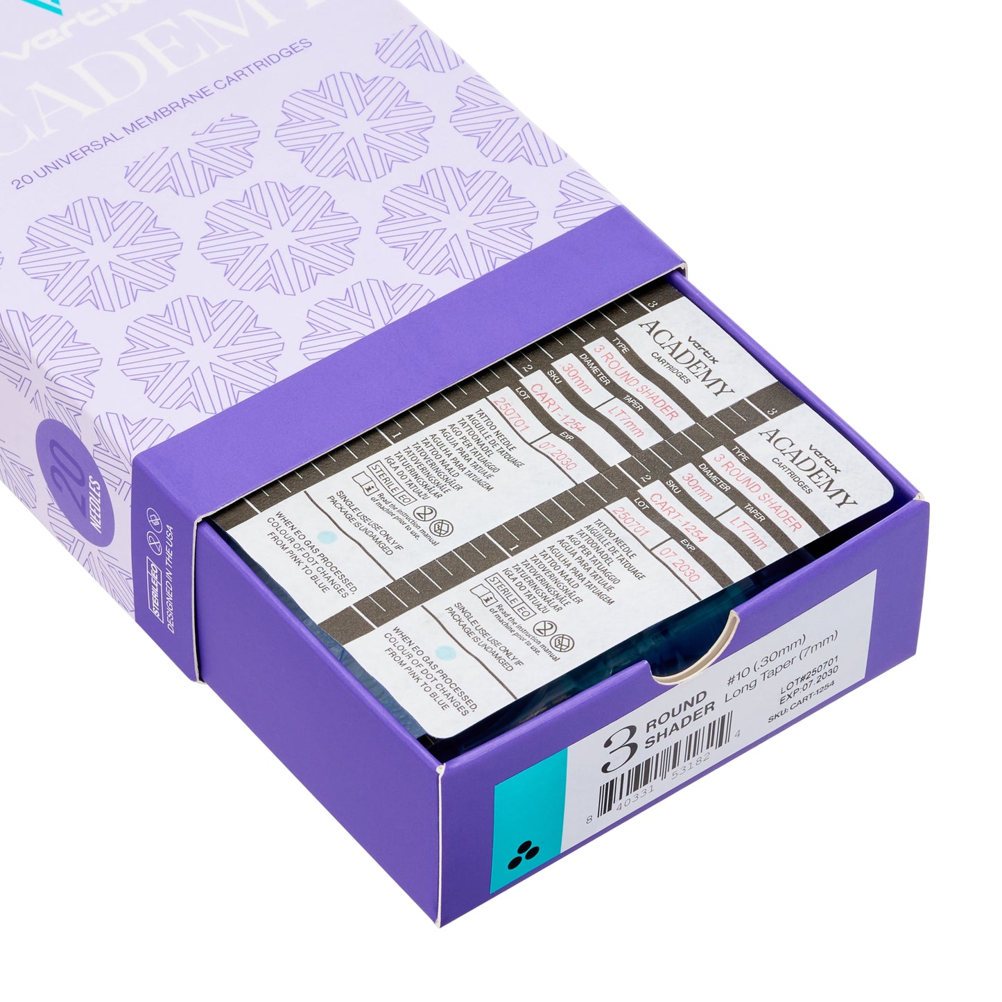 Vertix Academy Needle Cartridges — Box of 20 - Painful Pleasures
