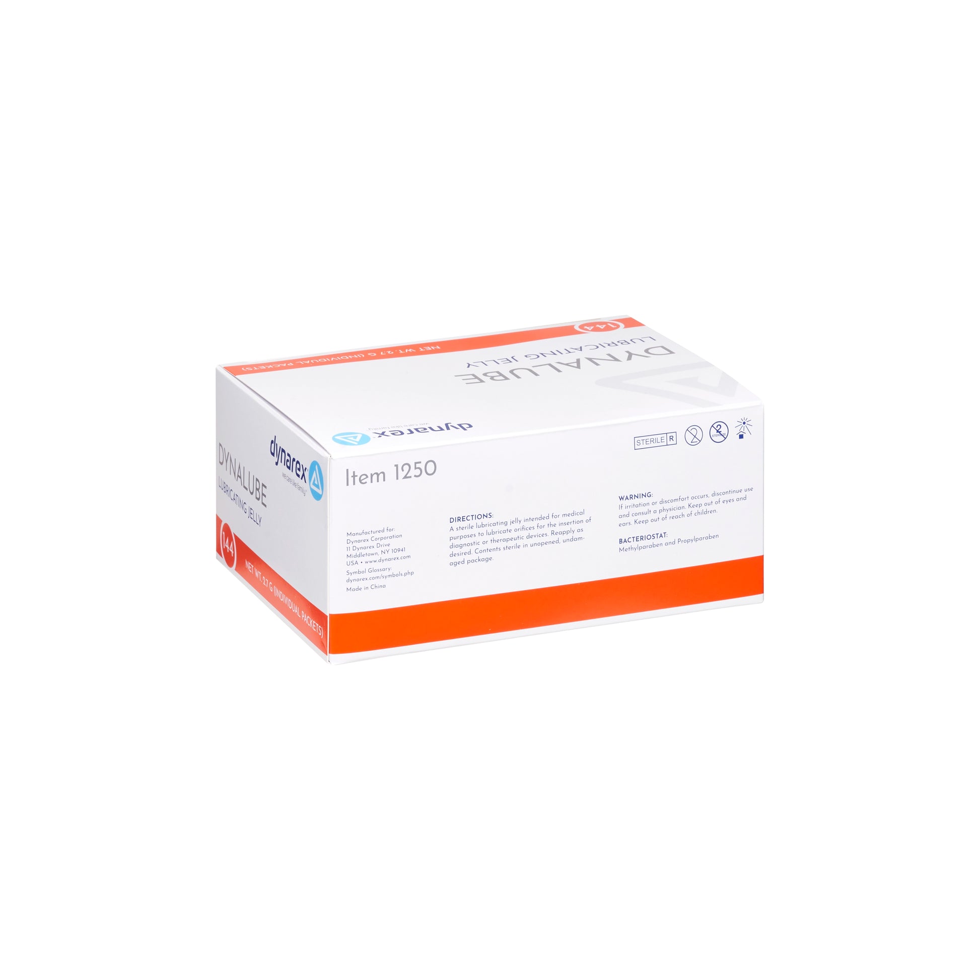 Sterile Lubricating Jelly 2.7g foil packets - Case of 144 foil packs