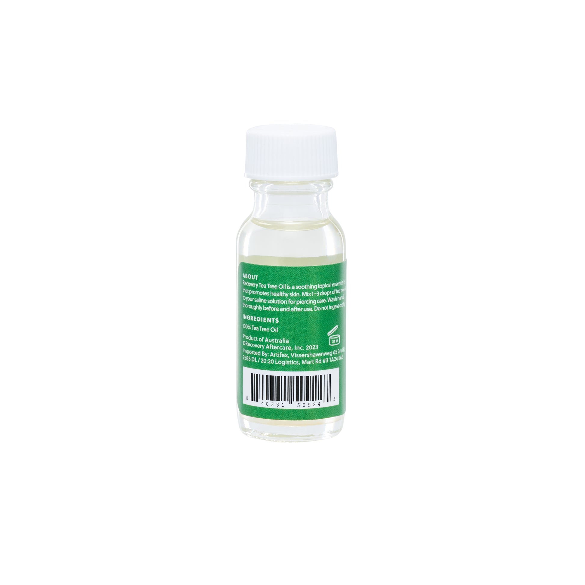 Recovery Aftercare Tea Tree Oil 1/2oz Bottle Recovery Aftercare Tea Tree Oil 1/2oz Bottle