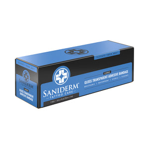 Saniderm Tattoo Aftercare Transparent Adhesive Bandage - 8" x 8 yard Roll - Painful Pleasures