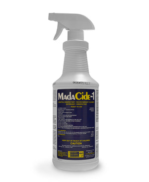 Madacide-1 Disinfectant/Decontaminant Cleaner — 32oz Spray Bottle - Painful Pleasures