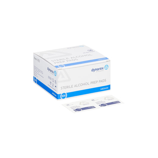 Dynarex Alcohol Prep Pads — Medium — Box of 200 - Painful Pleasures