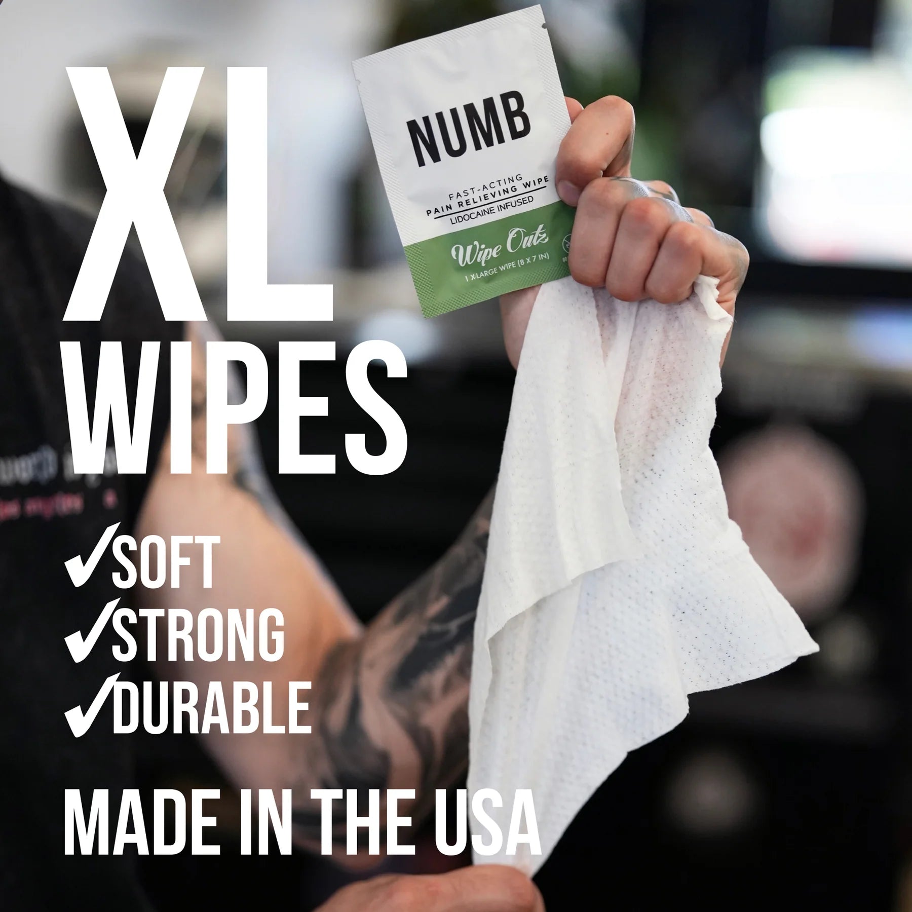 Wipe Outz™ Numbing Tattoo Wipes — Lidocaine Infused - Painful Pleasures