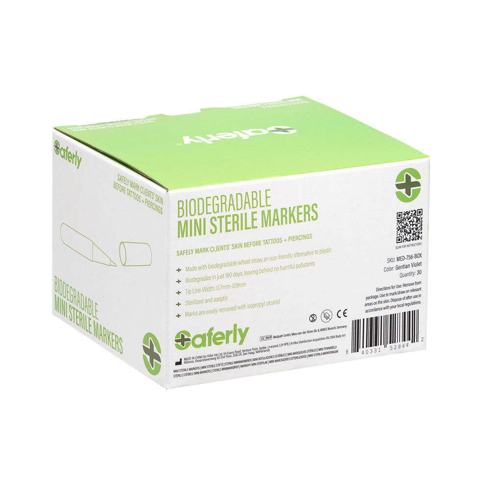 Saferly Sterile Biodegradable Mini Markers - Painful Pleasures