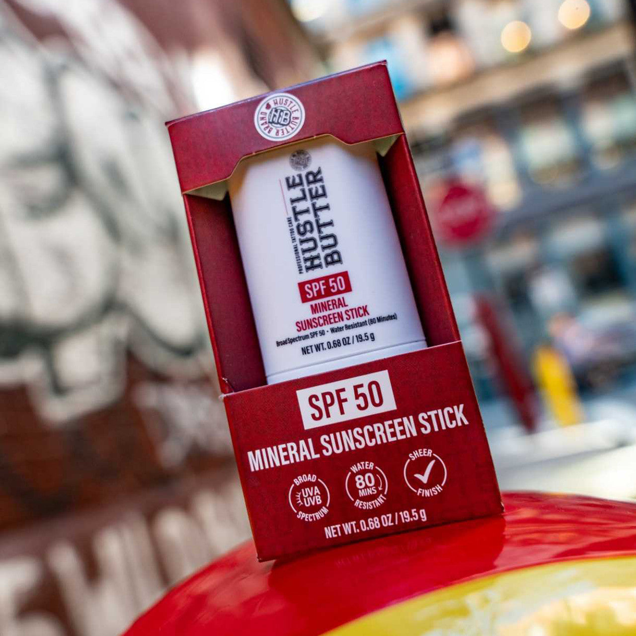 Hustle Butter Mineral Sunscreen Stick — SPF 50 — Single or Case of 12 - Painful Pleasures