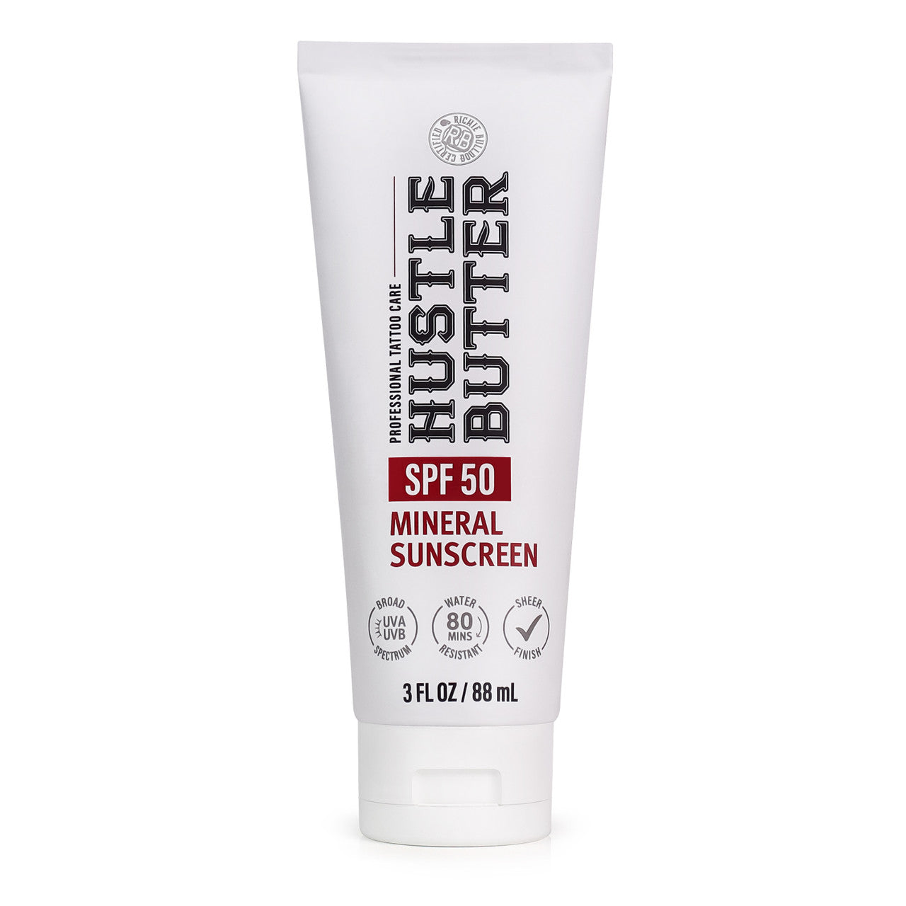 Hustle Butter Mineral Sunscreen Lotion — SPF 50 — Single or Case of 12 - Painful Pleasures