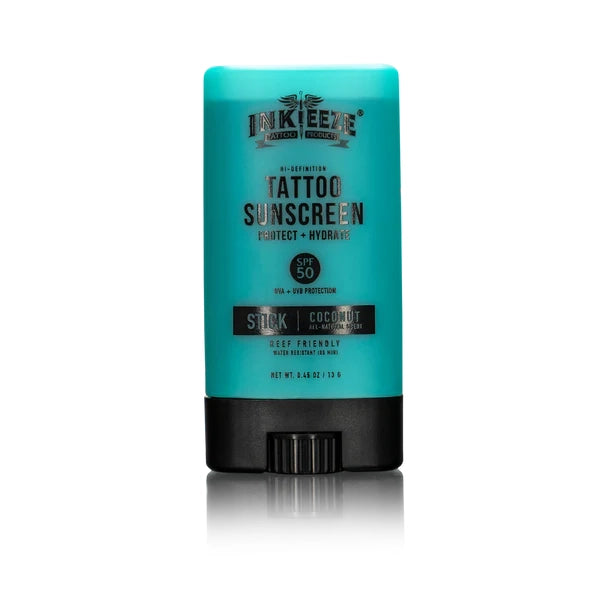 INK-EEZE Hi-Definition Tattoo Sunscreen Stick SPF 50 — 0.5oz - Painful Pleasures