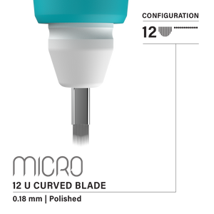 Vertix Micro Microblade - U Curved Blade - Pack of 10 Microblades - Painful Pleasures