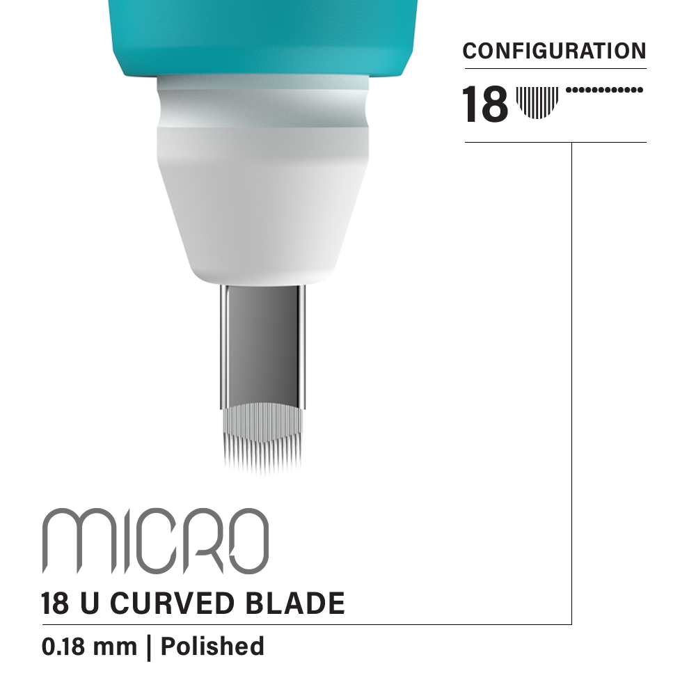 Vertix Micro Microblade - U Curved Blade - Pack of 10 Microblades - Painful Pleasures