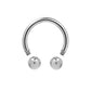 14g Externally Threaded Titanium Circular Barbell w/ Balls — Price Per 1