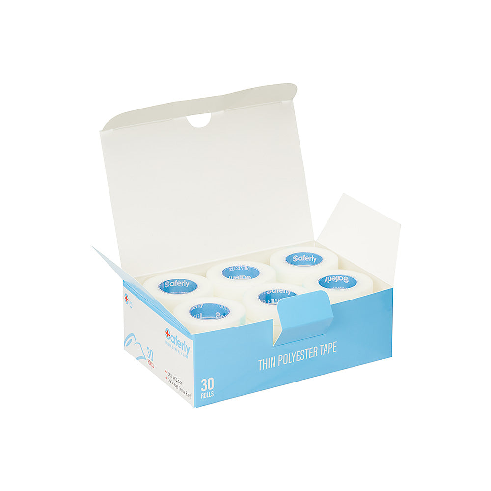 Thin Polyester Saferly Medical Tape 1cm - Price Per Case