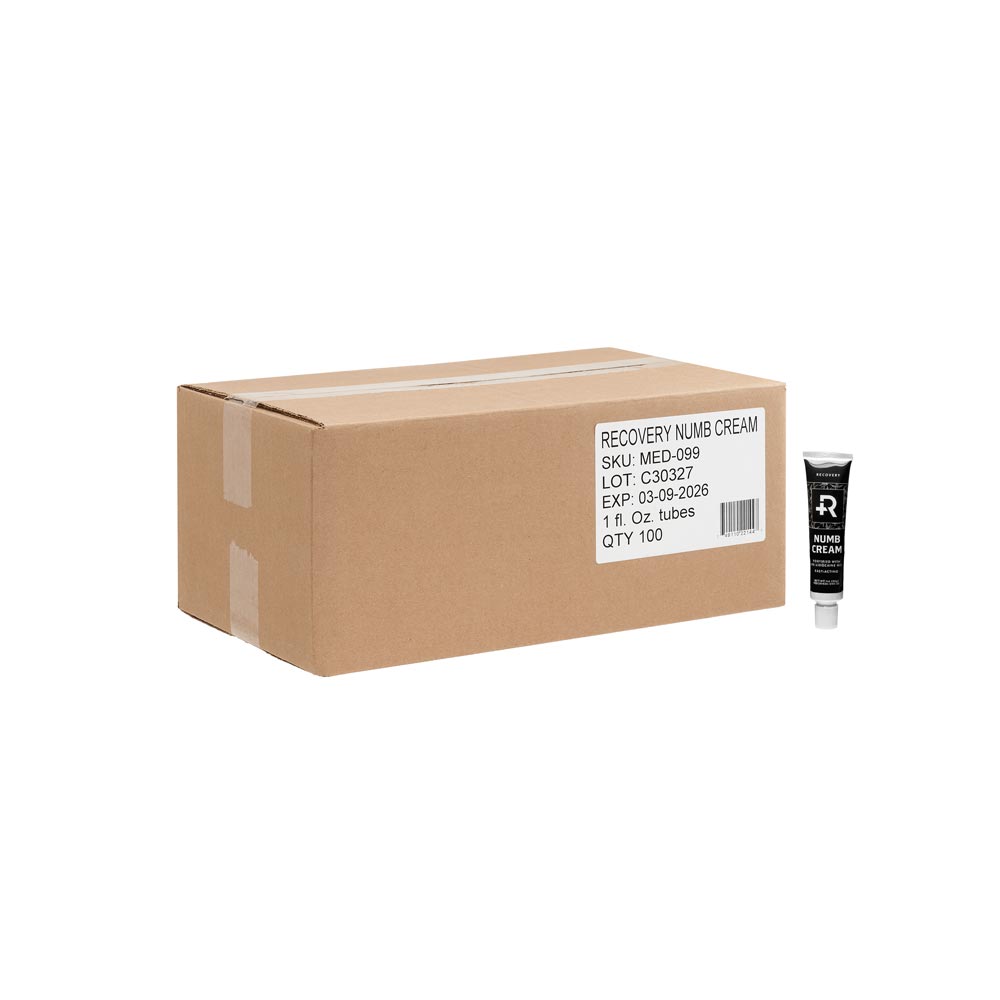 Recovery Numb Tattoo Numbing Cream — 1oz Tube — Pick Quantity