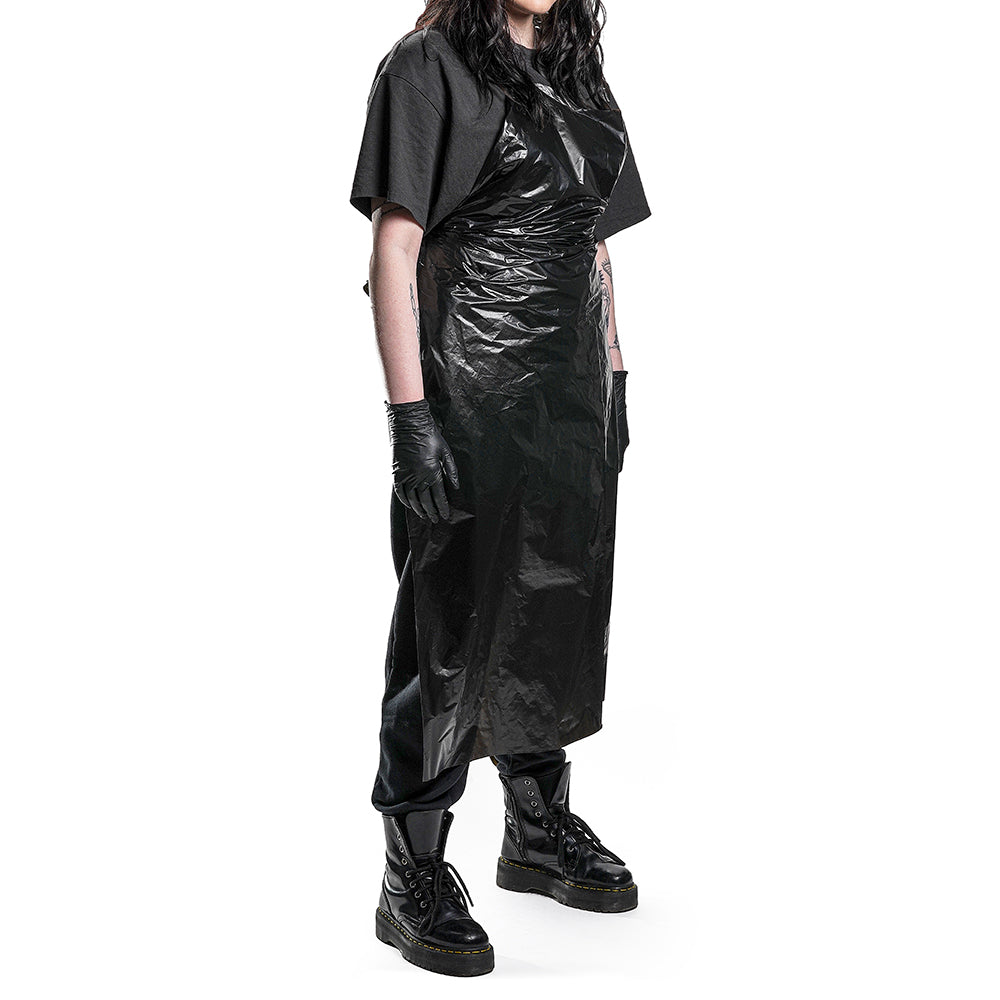 Saferly Disposable Black Aprons — Pack of 100