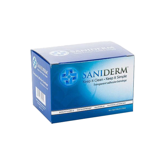 Saniderm Tattoo Aftercare Transparent Adhesive Bandage - 4" x 8 yard Roll