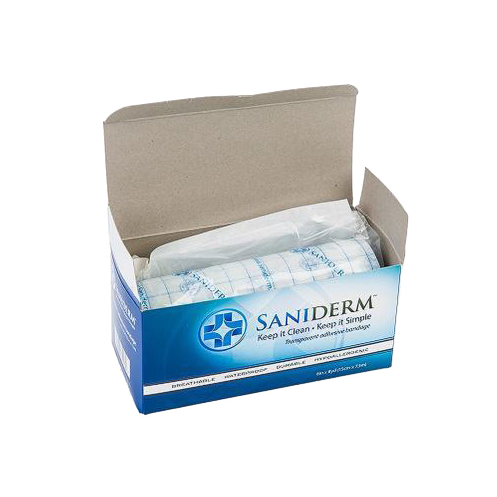 Saniderm Tattoo Aftercare Transparent Adhesive Bandage - 6in x 8 yard Roll
